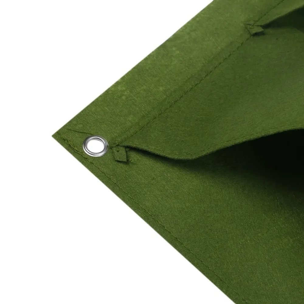 Outdoor Indoor Vertical Gardening Hanging Wall Garden Planting Bags Seedling Wall Planter Growing Bags 4 Pockets 2 Colors