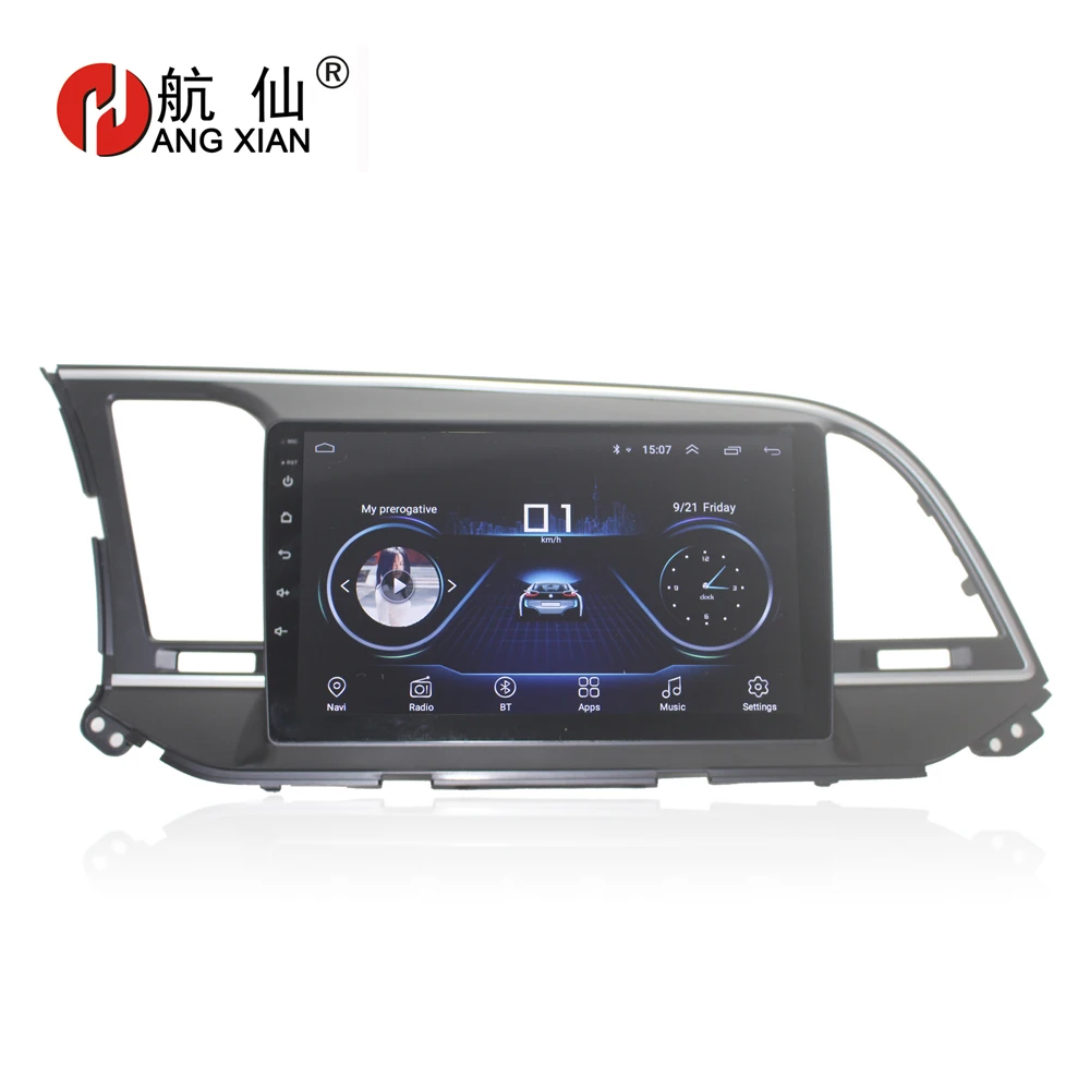 Ханг XIAN " четырехъядерный Android 8,1 Автомагнитола для hyundai Elantra автомобильный dvd-плеер gps навигация автомобильный мультимедийный wifi