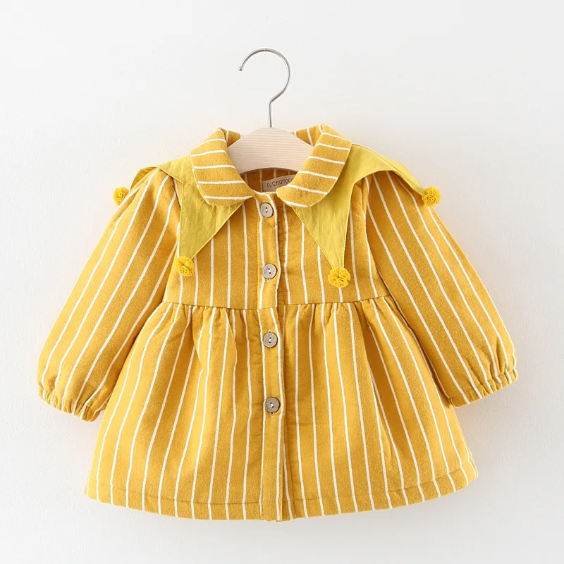 2018 детская одежда для девочек зимнее платье маленьких новые модные длинные