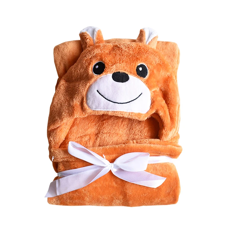 Детские фланелевые полотенца завернутые в детские одеяла милая мультяшная