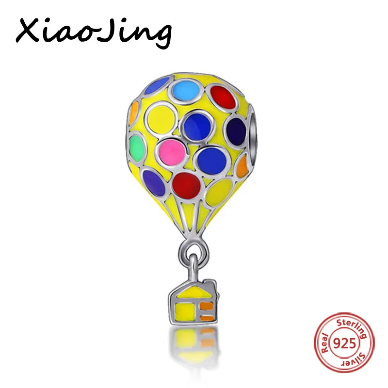 New Arrival 925 Sterling Silver charms The balloon coffee cup flowers I love you Bead jewelry Fits Authentic Pandora Bracelet