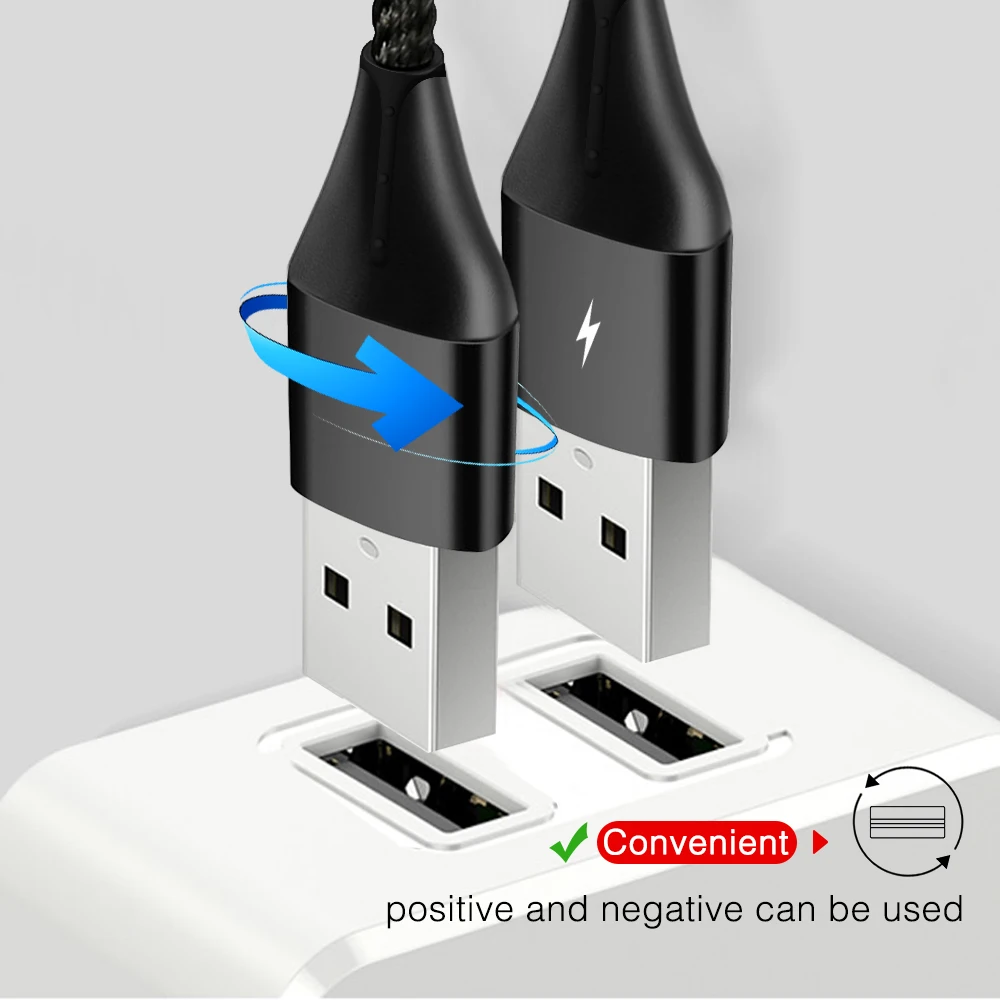 A.S двусторонний Micro USB кабель Магнитный для передачи данных iPhone Samsung S10 Тип C