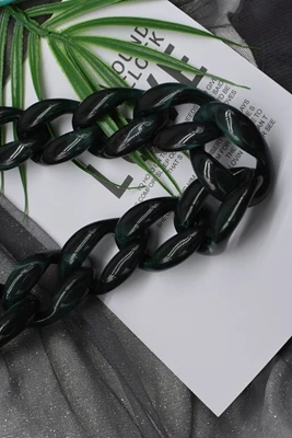 green silver buckleX MM FOND Продвижение леди смолы сумки ремень черный и белый девушки моды Наплечные ремни для сумок толстый и сильный большой размер часть ремень - Цвет: green silver buckleX