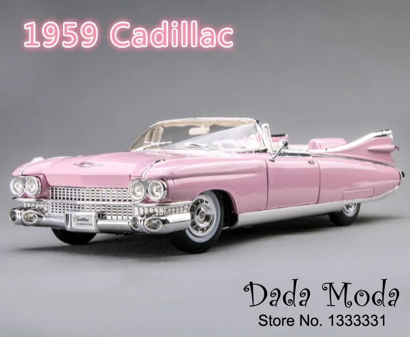 Винтажная модель автомобиля из литья под давлением 1/18 США 1959 для Cadillac Eldorado