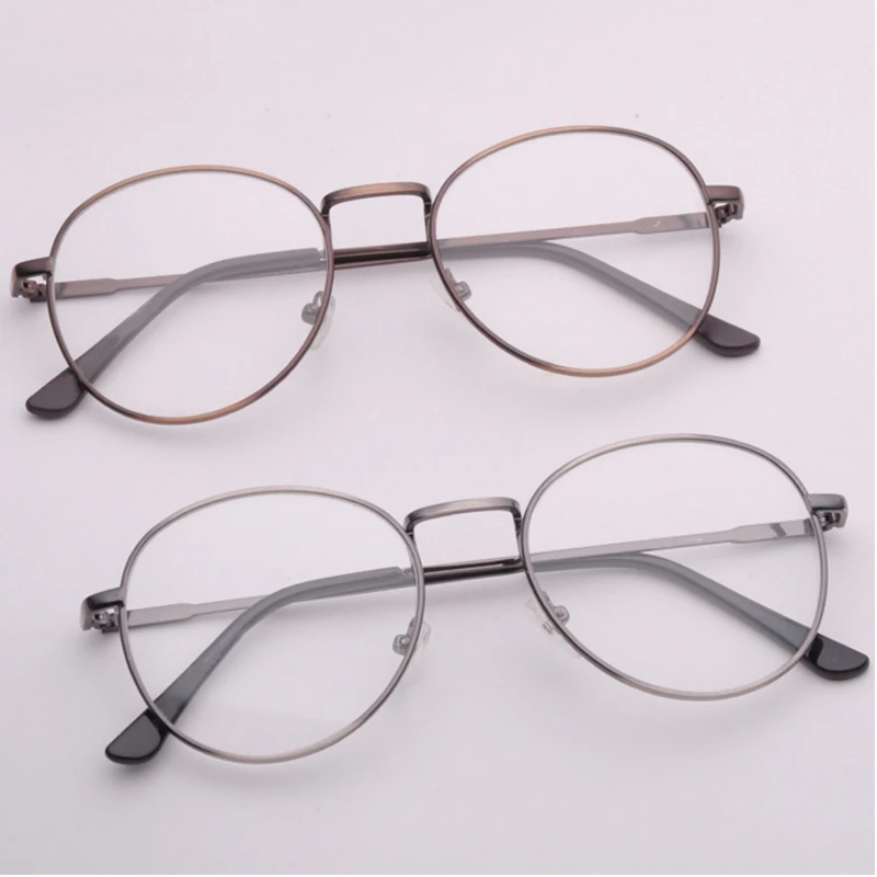 Женские Модные металлические очки в полной оправе черные Лоскутные простые