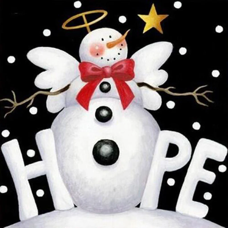 

Full square/Round drill Diamond embroidery Snowman 5D DIY diamond Painting Cross Stitch Rhinestone Mosaic HYY