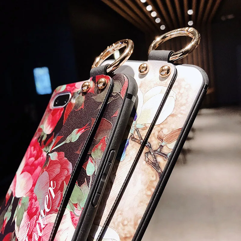 Чехол для Samsung Galaxy S10 Plus чехол Funda наручный ремешок TPU силиконовая задняя крышка S10E