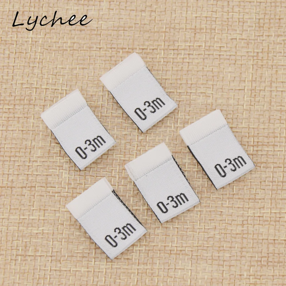 Lychee 100 шт. полиэстер детская одежда размер этикетка Сделай Сам шитье брюки