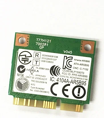 SSEA новая сетевая карта для Atheros AR5B95 AR9285 DW1502 802.11b/G/N половинная мини PCI-E