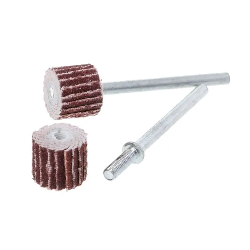 12pcs 240 Grit Sanding Flap Wheel Sand Paper Dremel Rotary Die Grinder Drill Bit