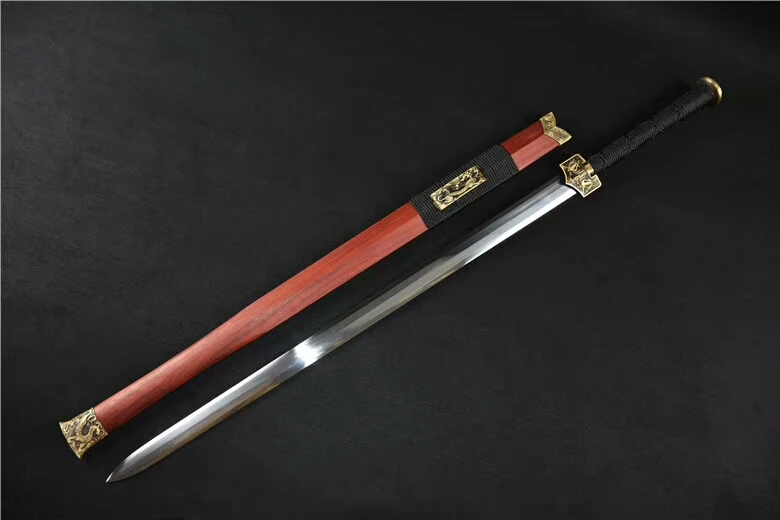 110 см китайский Wushu меч 8 сторон Han Jian двойной край 1095 дюйма высокая яркость