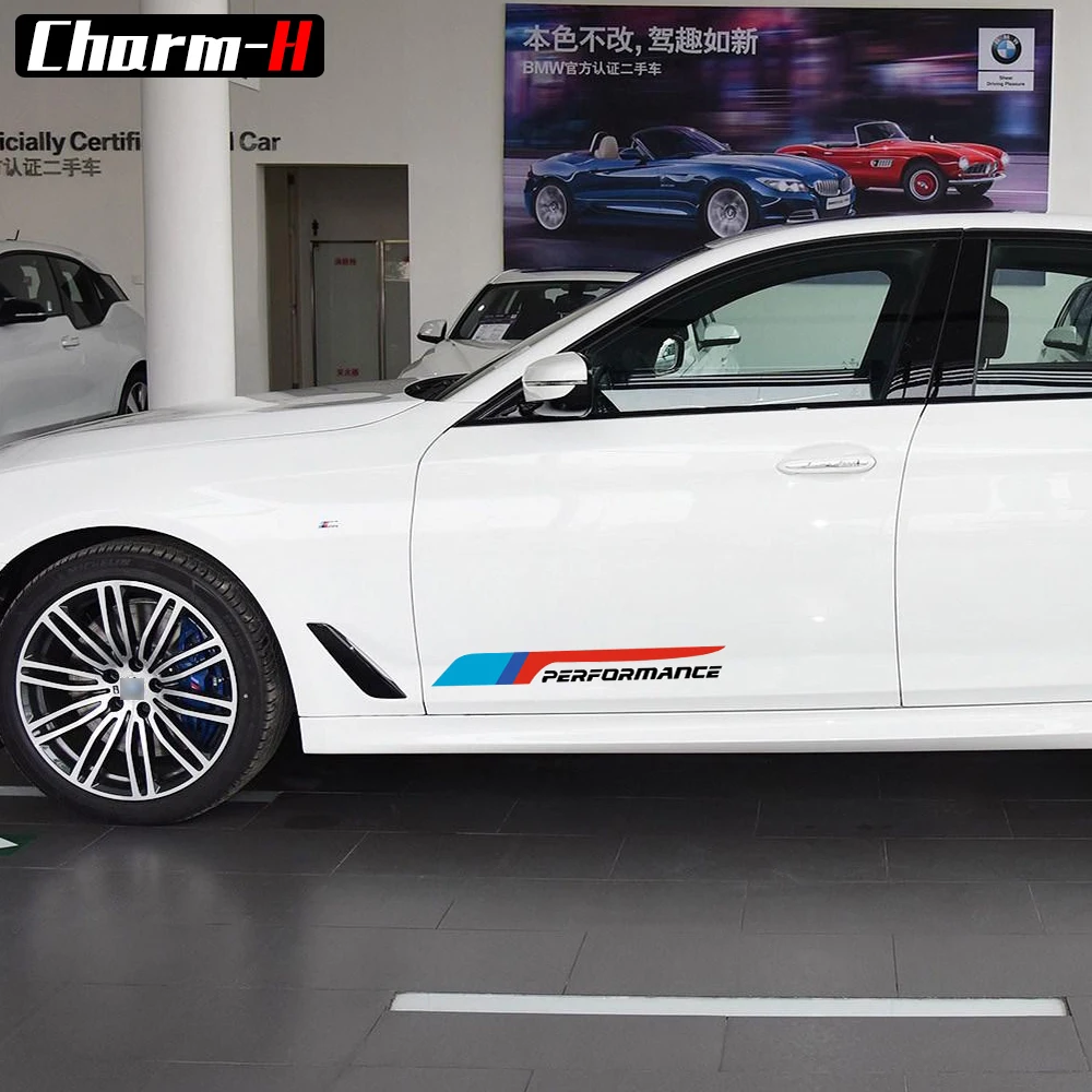 2 шт. виниловые наклейки на двери автомобиля Bmw e46 e90 e39 f30 f10 f15 e70 e60 e36 x5 e53 e34 e30 f20|vinyl