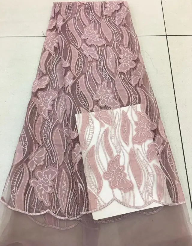 African cut Lace Fabric 2018 Embroidered Nigerian Laces Bridal High Quality French Tulle ML6486 | Дом и сад