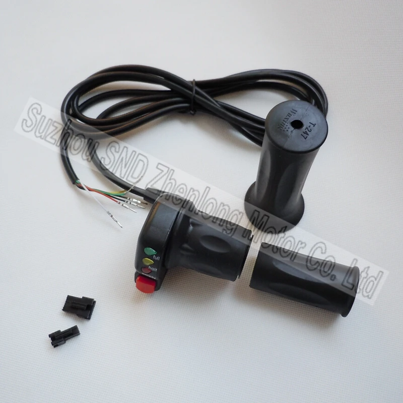 Дроссельная заслонка для электронного велосипеда 24 в 36 48 с индикатором батареи