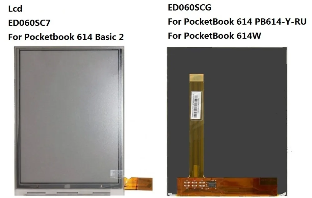 6 дюймов ED060SCG или ED060SC7 ЖК-дисплей Экран для карманной книги 614 PB614-Y-RU для карманной книги 614W для чтения электронных книг для PocketBook 614 Basic 2