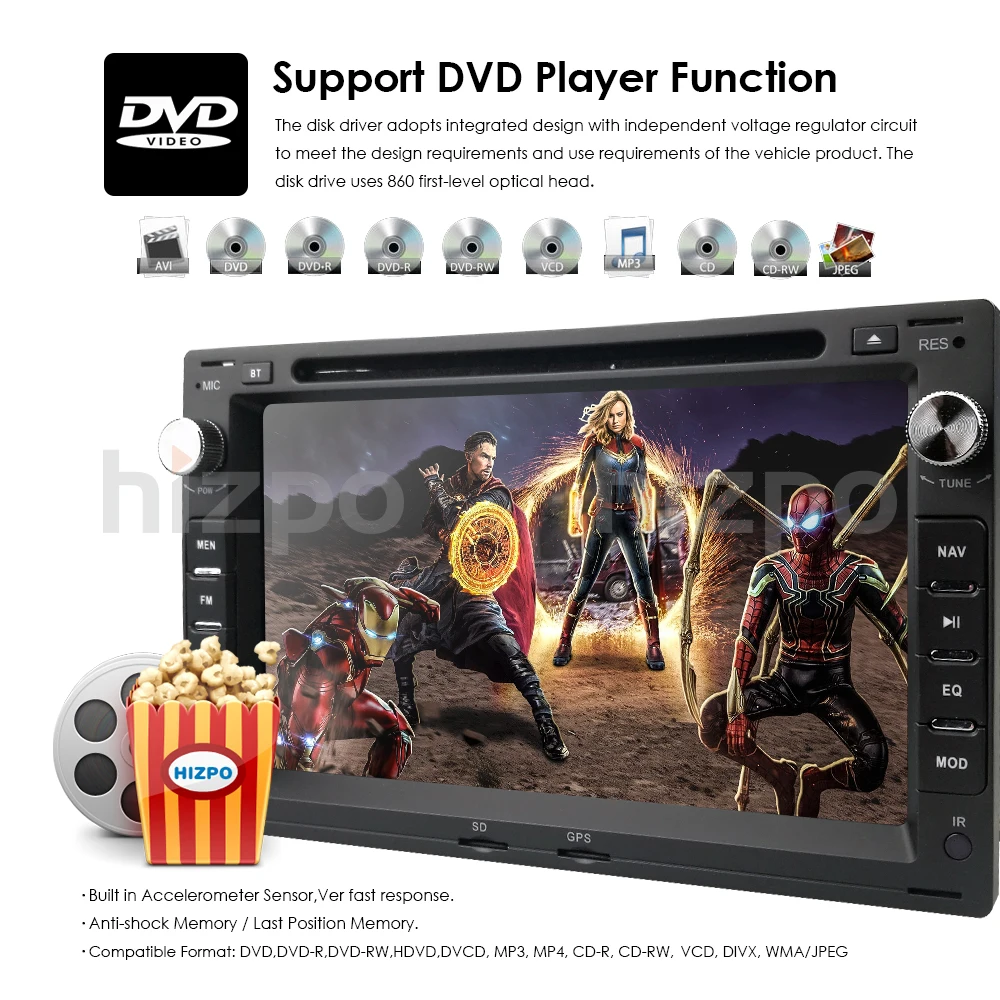 Два Din " addio автомобильный dvd-плеер для VW/Volkswagen/PASSAT/B5/MK5/GOLF/POLO/TRANSPORTER atuoRadio gps навигация BT1080P DAB+ карта