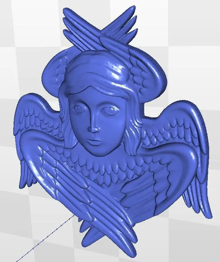 

Модель artcam 3DAngel_2 для женских форматов файлов STL