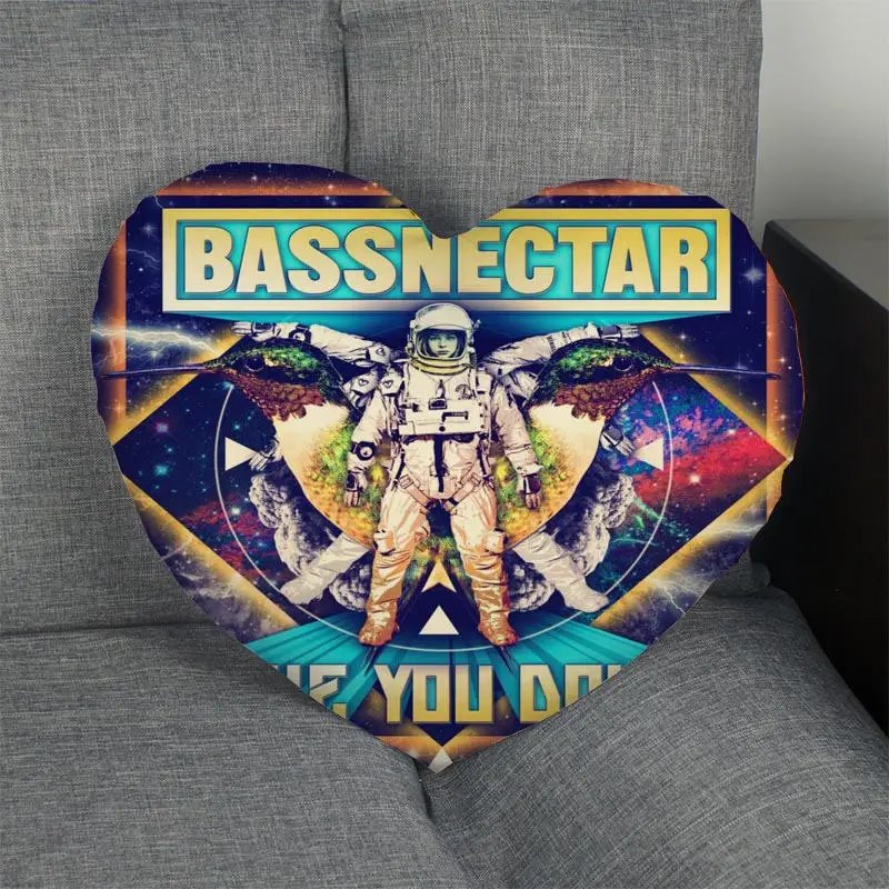 Изготовленный На Заказ Bassnectar сердце накидка для подушки застежка молния