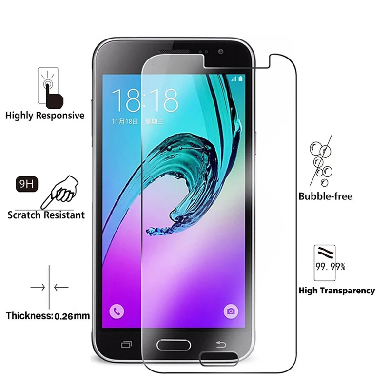 2.5D 0 26 мм 9H Премиум Закаленное стекло для Samsung Galaxy J2 J200 2015 защитная пленка|Защитные