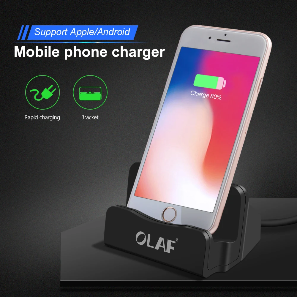 Для iPhone XS XR USB кабель синхронизируемая подставка зарядное устройство база для Xiaomi