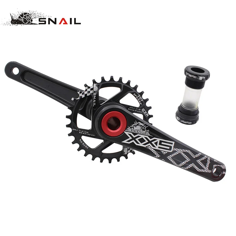 Велосипедные комплекты SNAIL Chainwheel 30T 32T 34T 36T 7075 CNC Chainring для Sram GXP XX1 X9 XO X01 AL|narrow wide