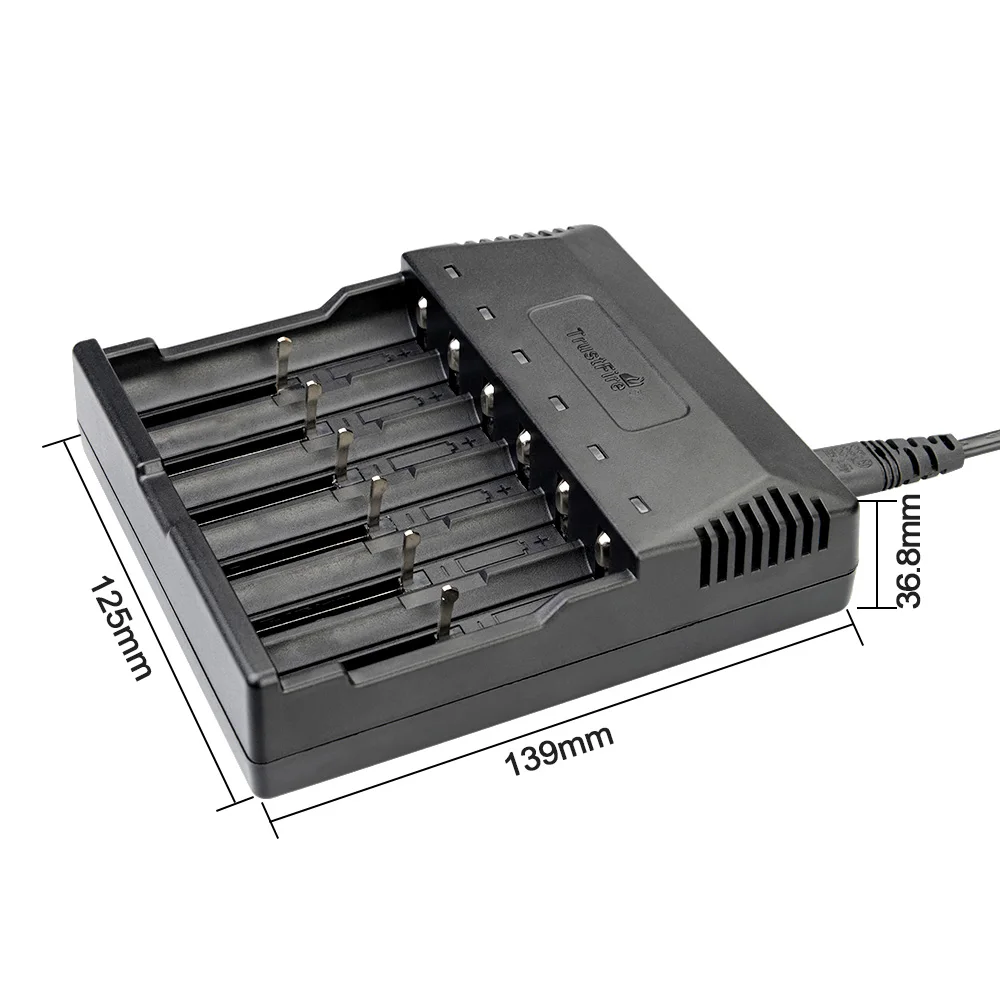 TrustFire TR 012 литий ионный аккумулятор зарядное устройство 3 7 V 18650 14500 14650 1 2 AA/AAA