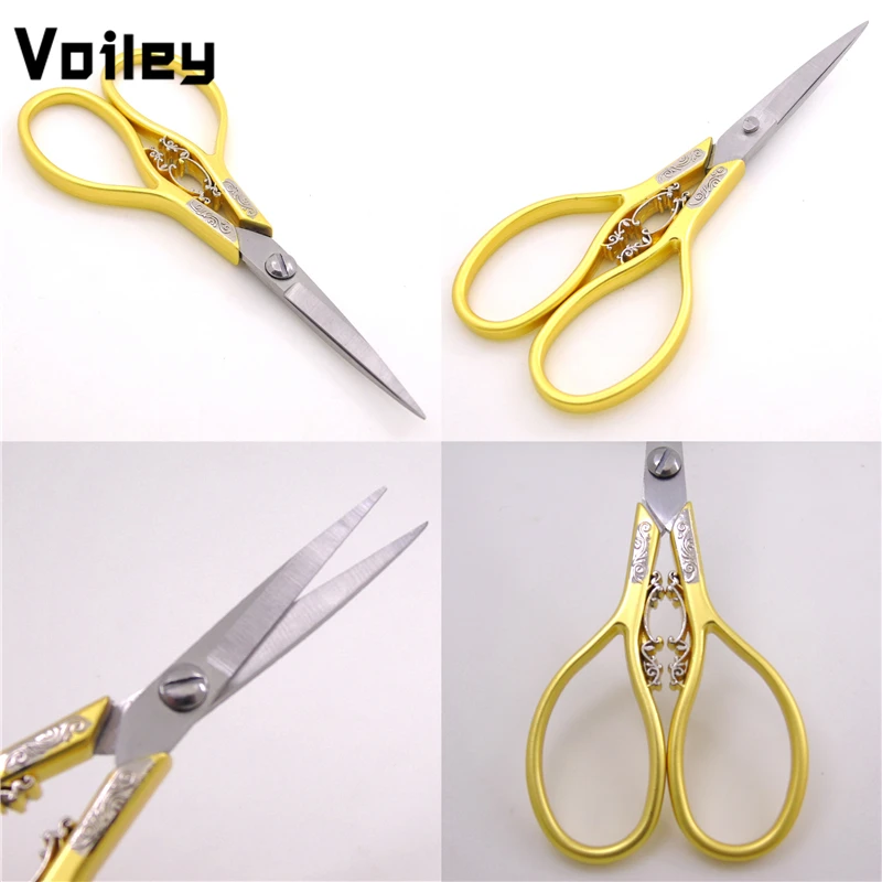4,2 дюймов в античном стиле швейные ножницы гаджет режет прямой и ткани ремесла портной ножницы бытовые режущие инструменты, Q