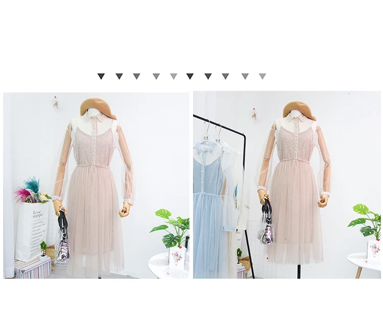Vestidos, корейское платье oln, летнее, с поясом, шелковая пряжа, милое платье, два предмета, для женщин, костюм