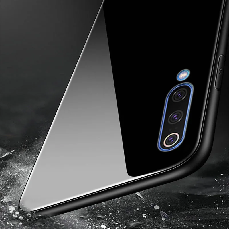 Роскошный жесткий стеклянный чехол XNRAPID mi rror для xiaomi mi 9 se mi 9, силиконовая задняя крышка из ТПУ для телефона etui mi 9 se 9se