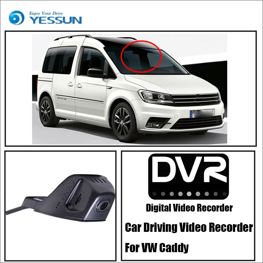YESSUN для Volkswagen Caddy Автомобильная фронтальная камера iPhone Android APP функция