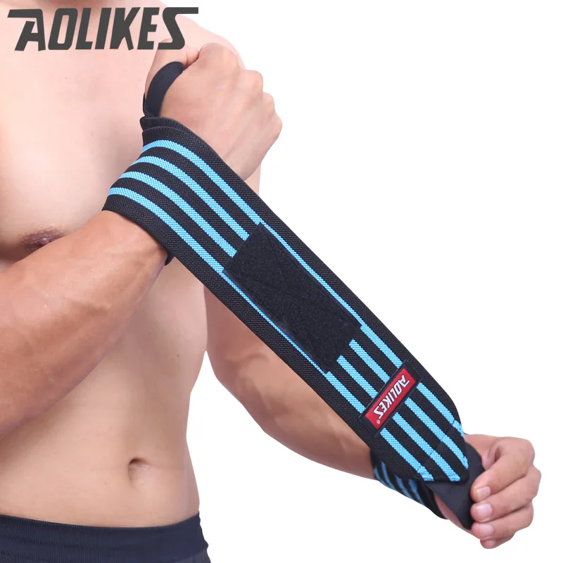 AOLIKES 1 пара наручных повязок, повязки для тяжелой атлетики, фитнеса, спортзала, спортивных напульсников, повязки на руку, 3 цвета, необходимые для тренировок