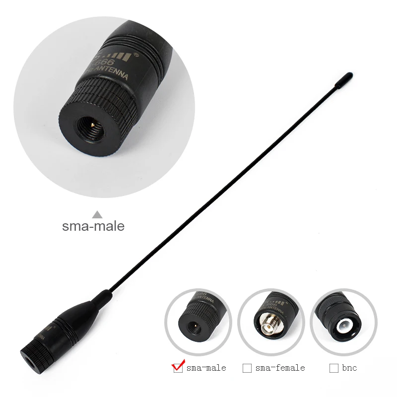 10PCS HYS NA-666 Walkie Talkie SMA-Male Antenna Soft Flexible Dual Band VHF&ampUHF Radio forBaofeng UV-3R UV-100 UV-200 | Мобильные