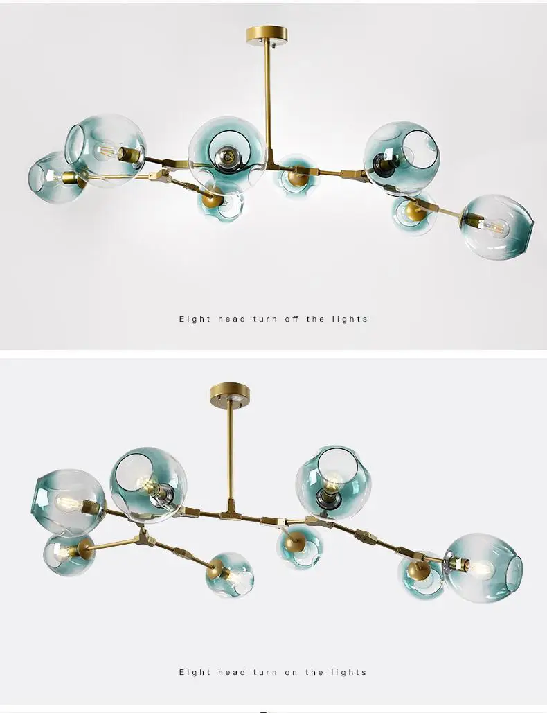 Regron Средиземноморский Стиль подвесные светильники Magic Стекло шар висит лампа