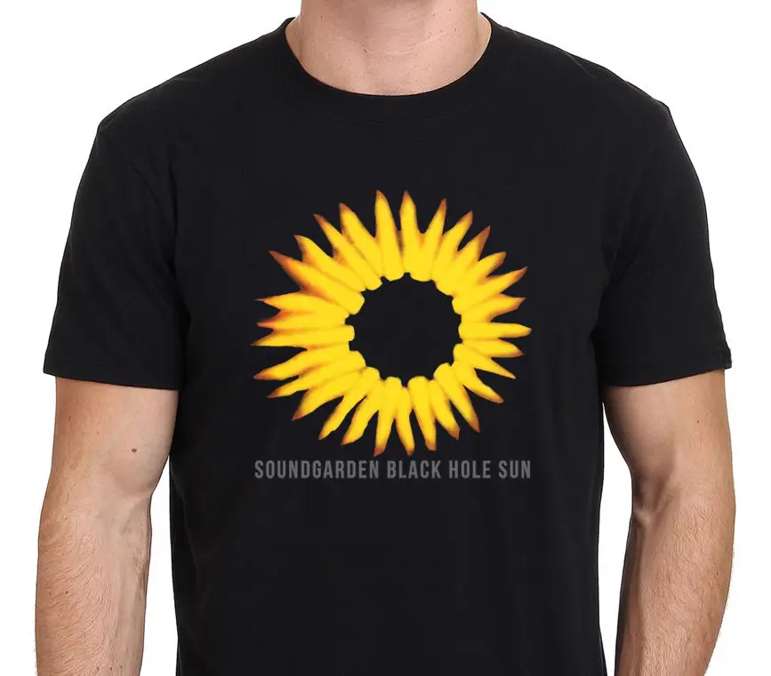 SOUNDGARDEN BLACK HOLE SUN 94 винтажная Мужская футболка с логотипом альбома размер: s-xxl