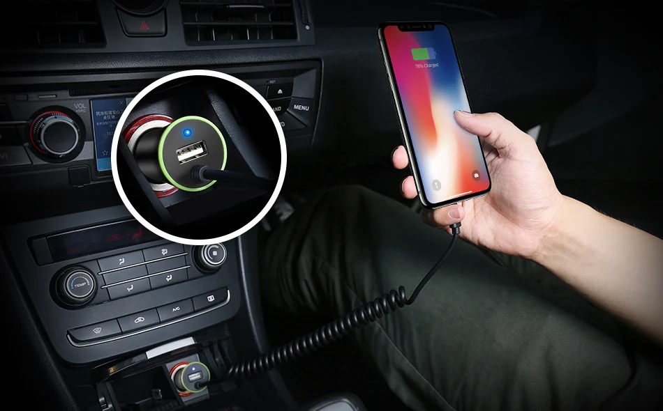 RAXFLY Mini USB Автомобильное зарядное устройство всего 3.4A Micro USB+ mini type C+ USB кабель для huawei mate 9 Xiaomi Mi5 5S iPhone 6 7 5