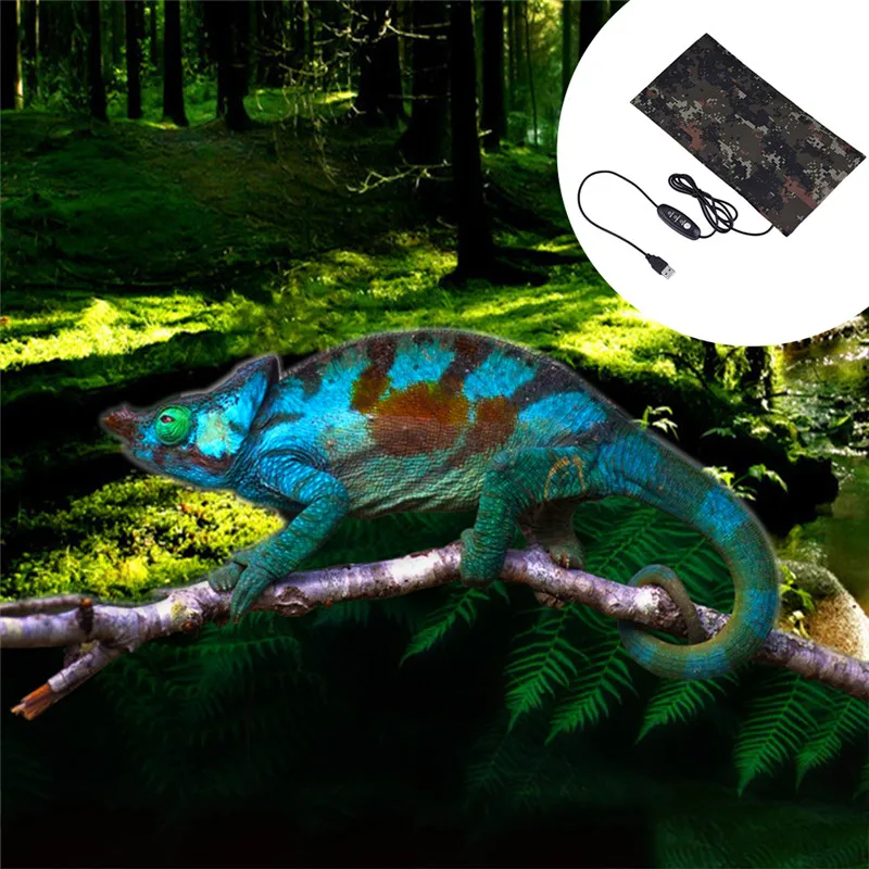 Pet Reptile USB быстрая грелка водонепроницаемая гибкая из углеродного волокна коврик