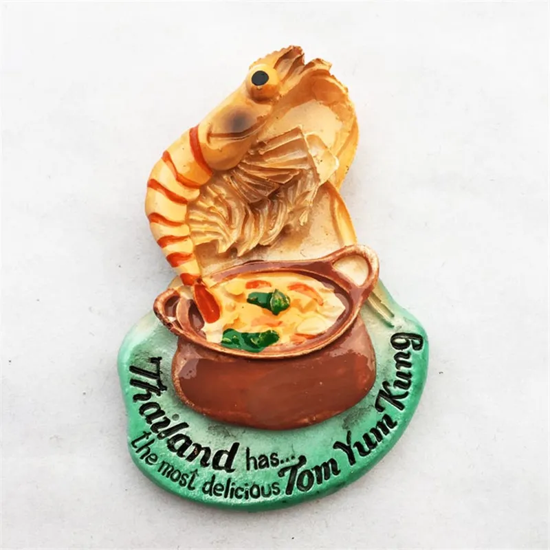Tom Ням Кунг-форма наклейка на холодильник тайские закуски магниты украшение для