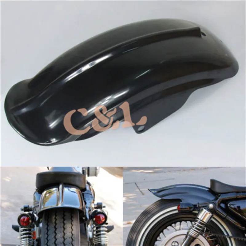 ZORBYZ черное заднее крыло брызговиков подходит для Harley Sportster 883 883R 1200 XL Chopper|rear mudguard