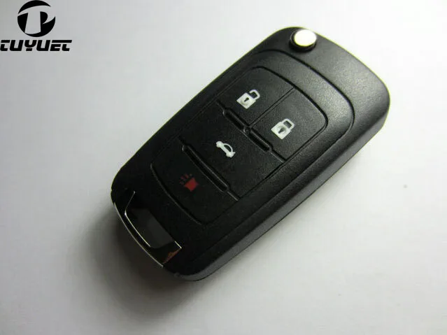 Замена 3 + 1/4 кнопок Брелок чехол для ключей заготовки BUICK NEW REGAL LA CROSSE Складная