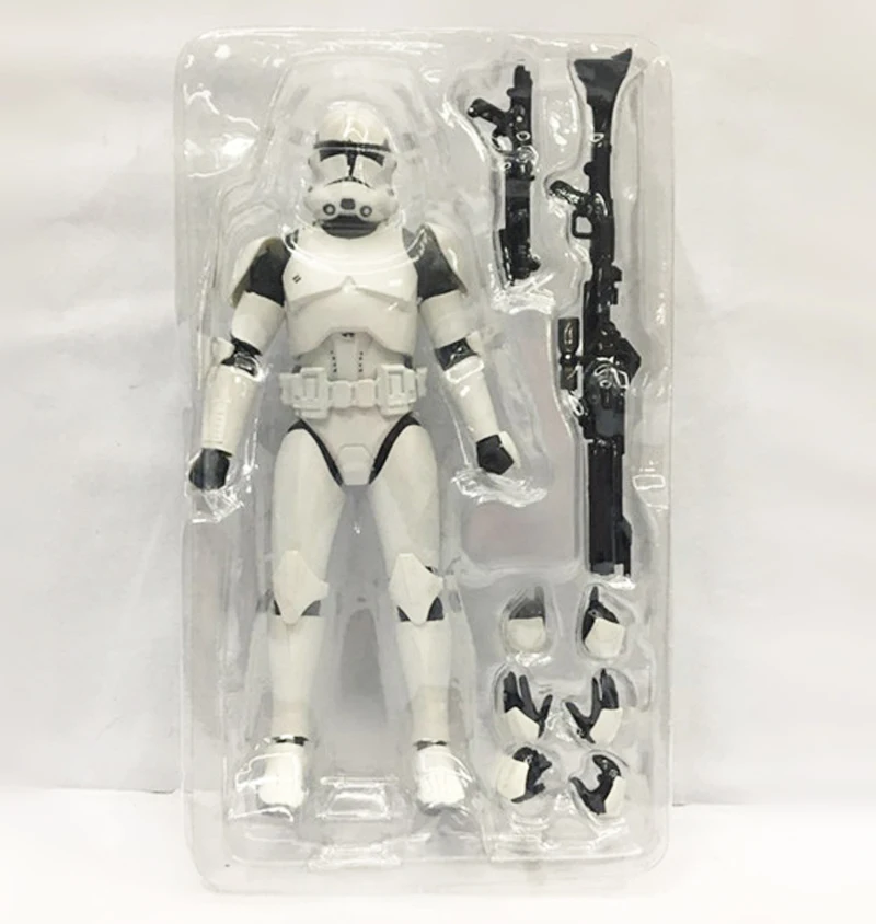 Фильм figuts Звездные войны Clone Storm Trooper Phase I II ПВХ фигурка игрушка Коллекция Модель