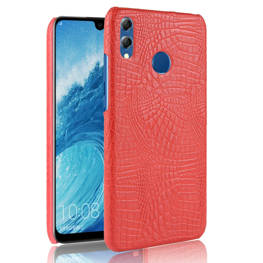 Роскошный деловой кожаный чехол из крокодиловой змеиной кожи для Huawei Honor 8X