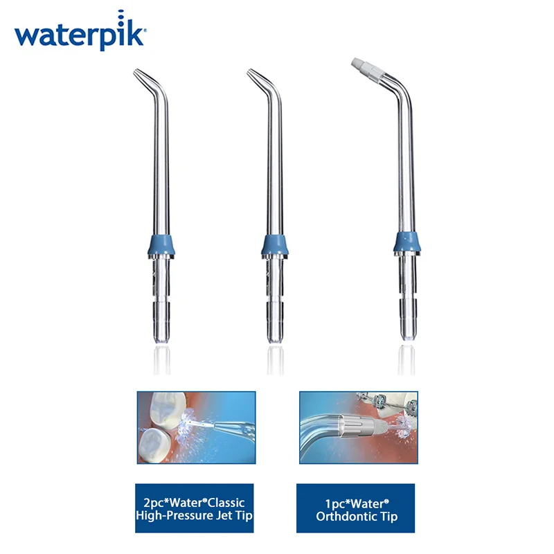 Waterpik WF-03EC Cordless Freedom Dental Water Flosser White 150ML Water Flossing Teeth Cleaner With 3 Jet Tips and Storage Case