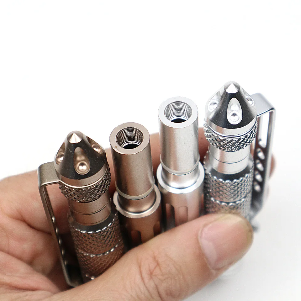 

1PCS High Quality Multi-functional Ballpoint Pen 0.7mm Black ink Aluminum alloy Rotating Tool Broken Glass Ball-pen