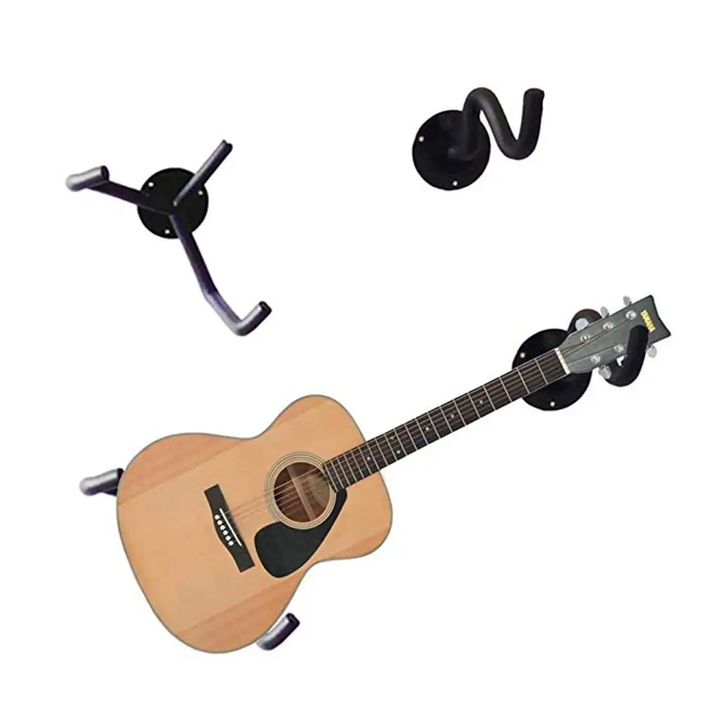 2pcs Guitar Wall Hanging Hook Holder Horizontal Stand Rack Bracket Split Ukulele Long Mount Hanger | Спорт и развлечения