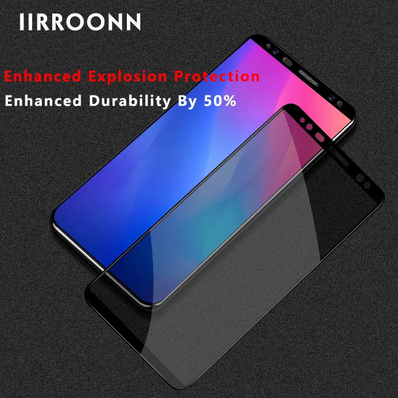 IIRROONN антишпионское закаленное стекло для Samsung Galaxy S8 plus Защита экрана + 6D пленка