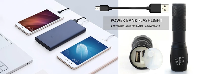 Litwod Z20X900 тактический светодиодный светильник фонарь XML L2 seach Zoomable power bank USB Перезаряжаемый светильник, лампа, светильник ing