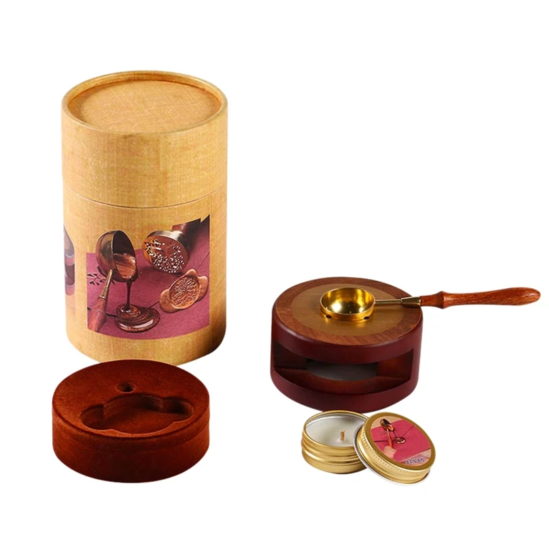 

Quality Wax Seal Warmer Wax Seal Furnace Stove Pot with Melting Spoon Kit Wax Beads Sticks Melting Tool for Wax Sealing Stamp