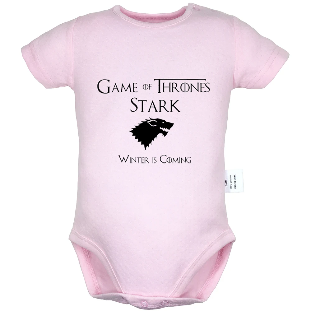 Direwolf Игра престолов дом Старк зимы зима приближается Одежда для новорожденных