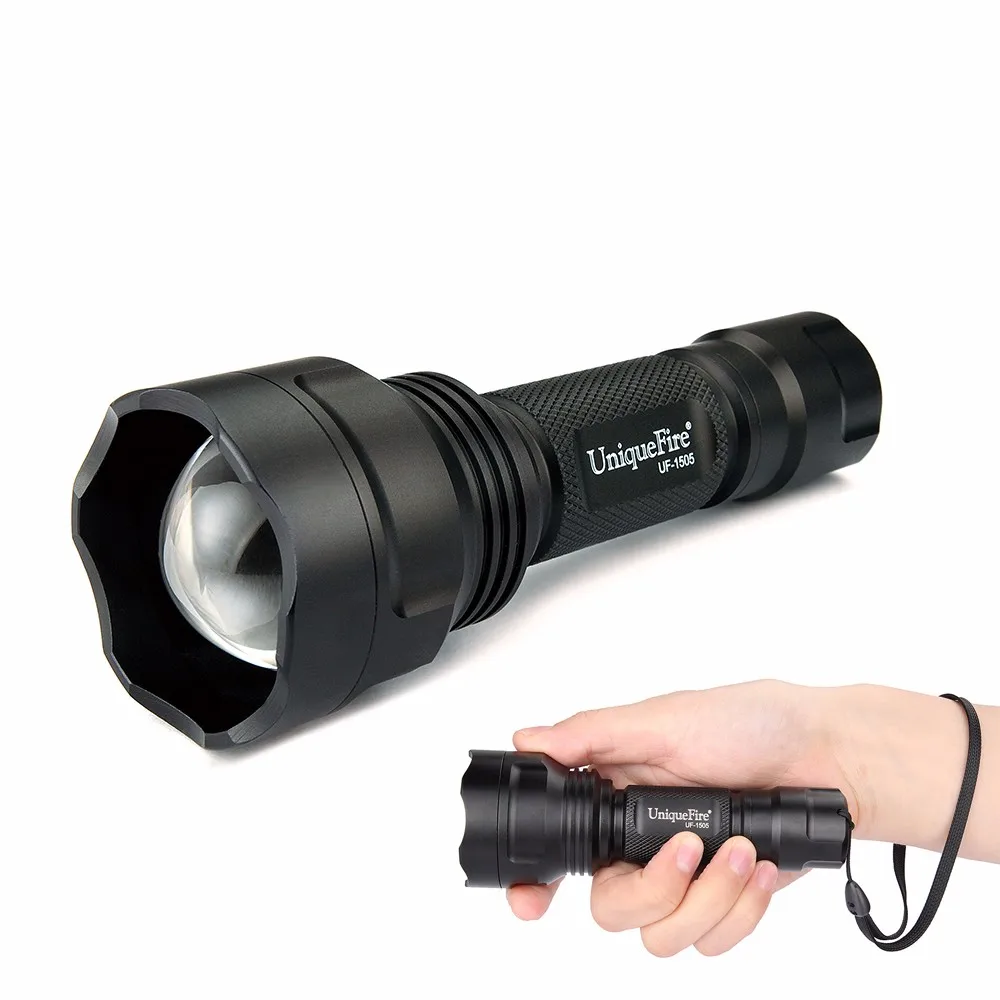 UniqueFire 1505 IR 850nm 4715AS Ночное видение фонарик инфракрасная лампа зум 3 режима T50 фонарь для охоты
