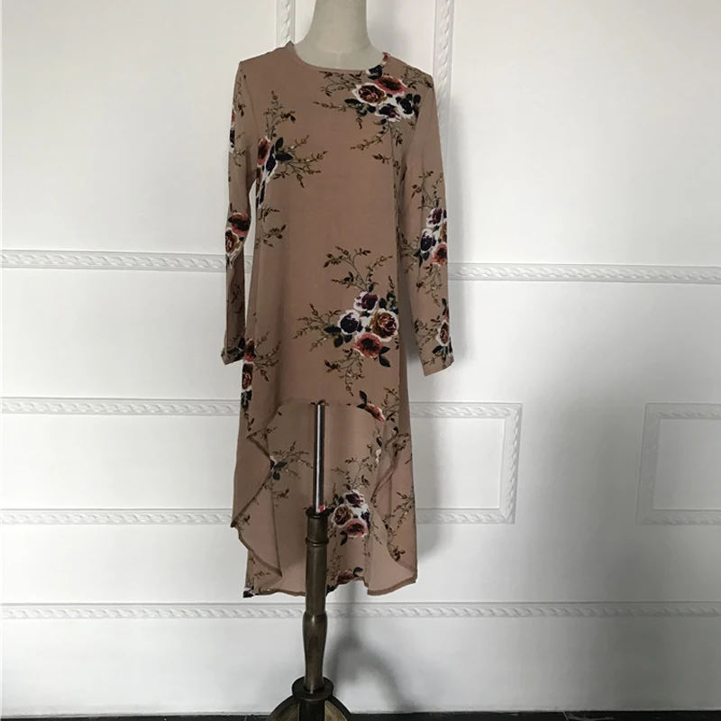 

Abaya Dubai Blouse Indonesia Turkey Qatar Women Muslim Bolero Irregualr Chiffon Long Sleeve Top Mujer Turkish Islamic Clothing